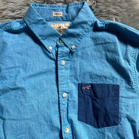 Hollister Stretch Button Down Shirt - Picture 4 of 10